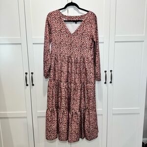 Aly Daly: Boho Floral Long Sleeve Maxi Dress